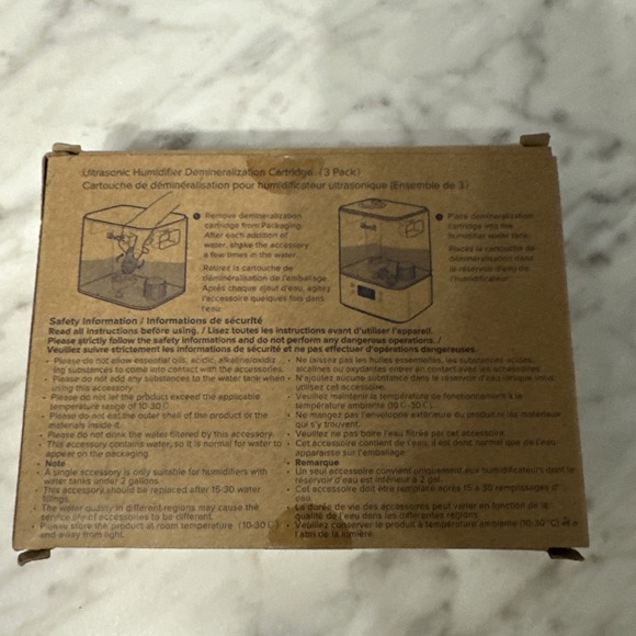 3-Pack Humidifier Water Softener Demineralization Cartridge Top Fill Compatible - Picture 2 of 2